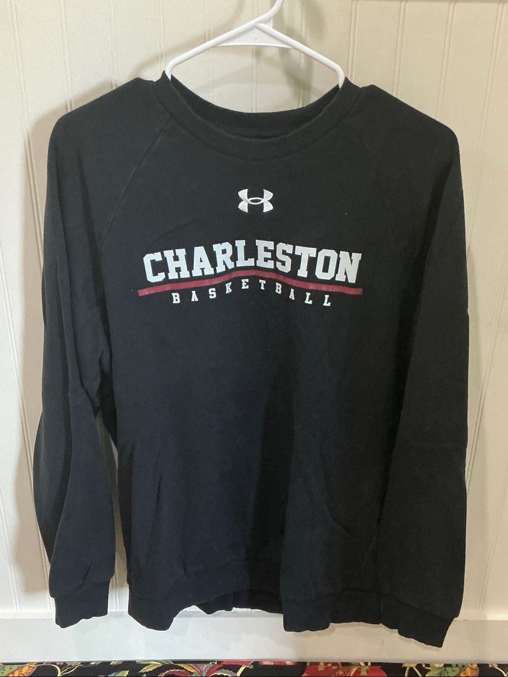 Under Armour Black College of Charleston Basketball Crewneck Sweatshirt